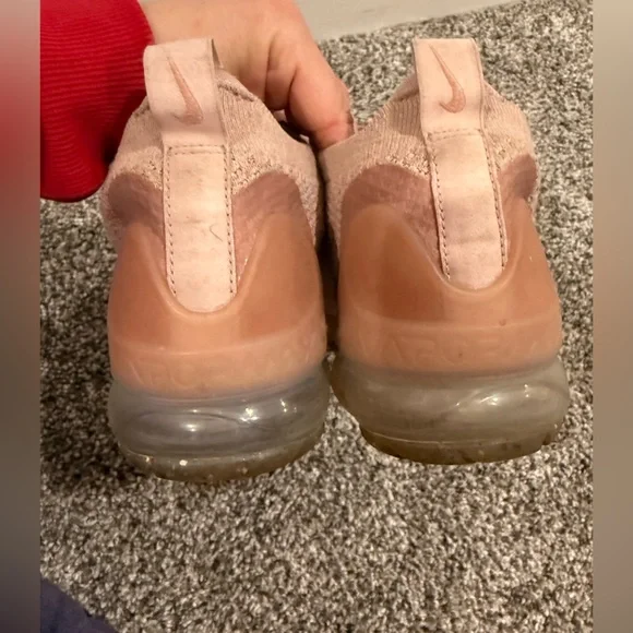 Nike Vapormax 2021 Flyknit pink oxford tennis shoes, women's size 8 READ - Picture 6 of 14